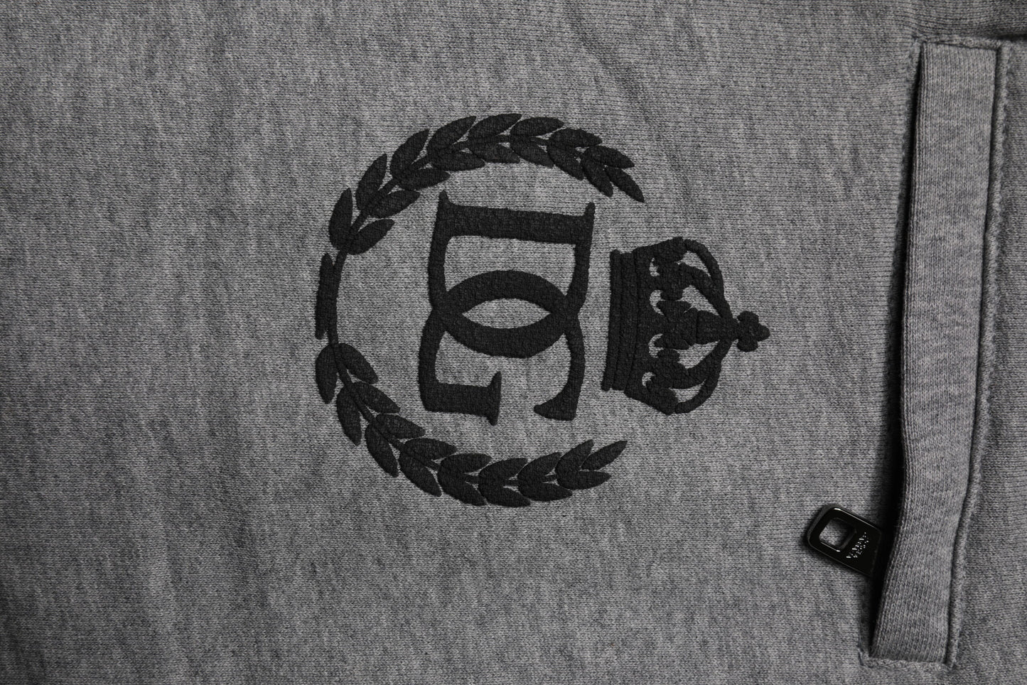 Gray Logo Cotton Jogger Men Sweatpants Pants-Dolce & Gabbana-LabelTerrace.com