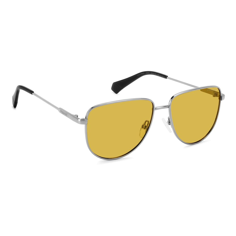 Gray Metal Sunglasses-Polaroid-LabelTerrace.com