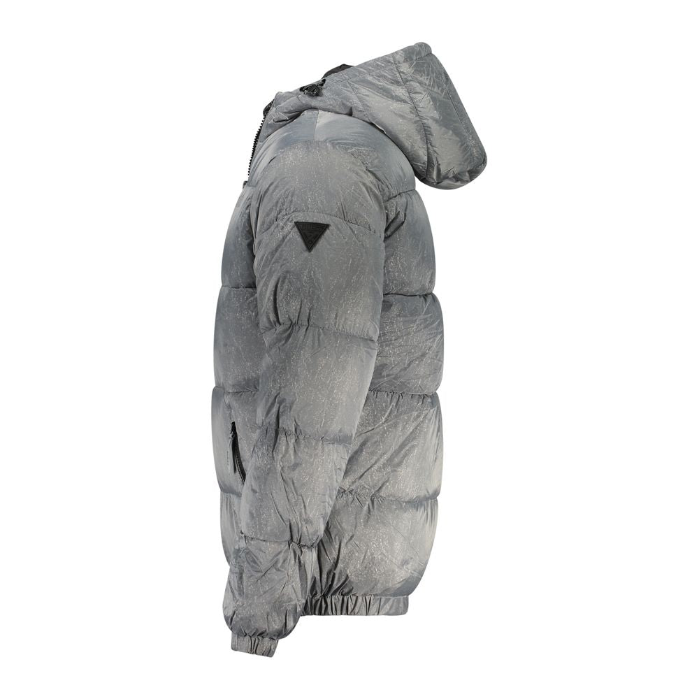 Gray Polyamide Jacket-Guess Jeans-LabelTerrace.com