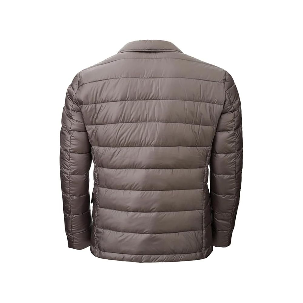 Gray Polyamide Men Jacket-Add-LabelTerrace.com