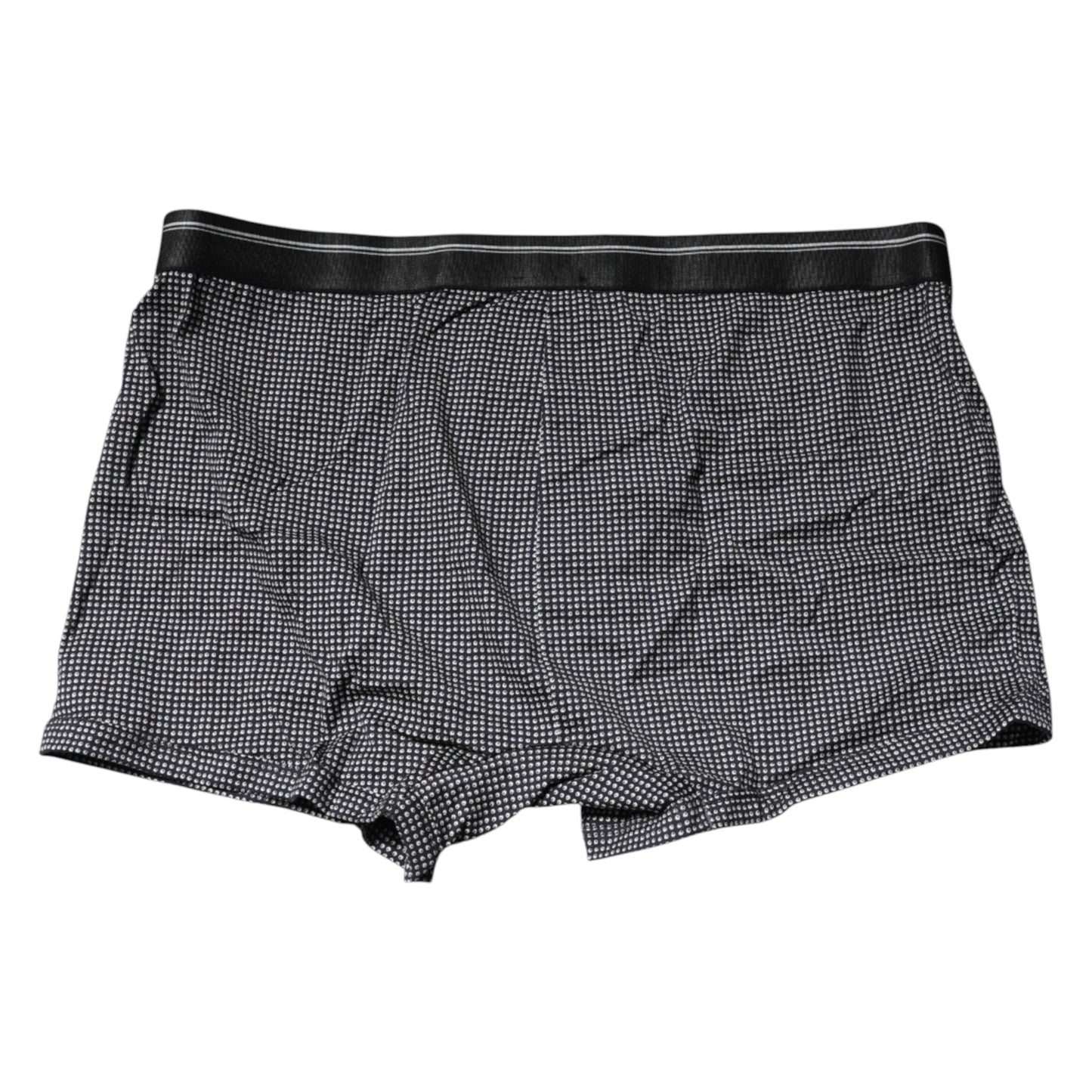 Gray Printed Cotton Boxer Short Underwear-Dolce & Gabbana-LabelTerrace.com