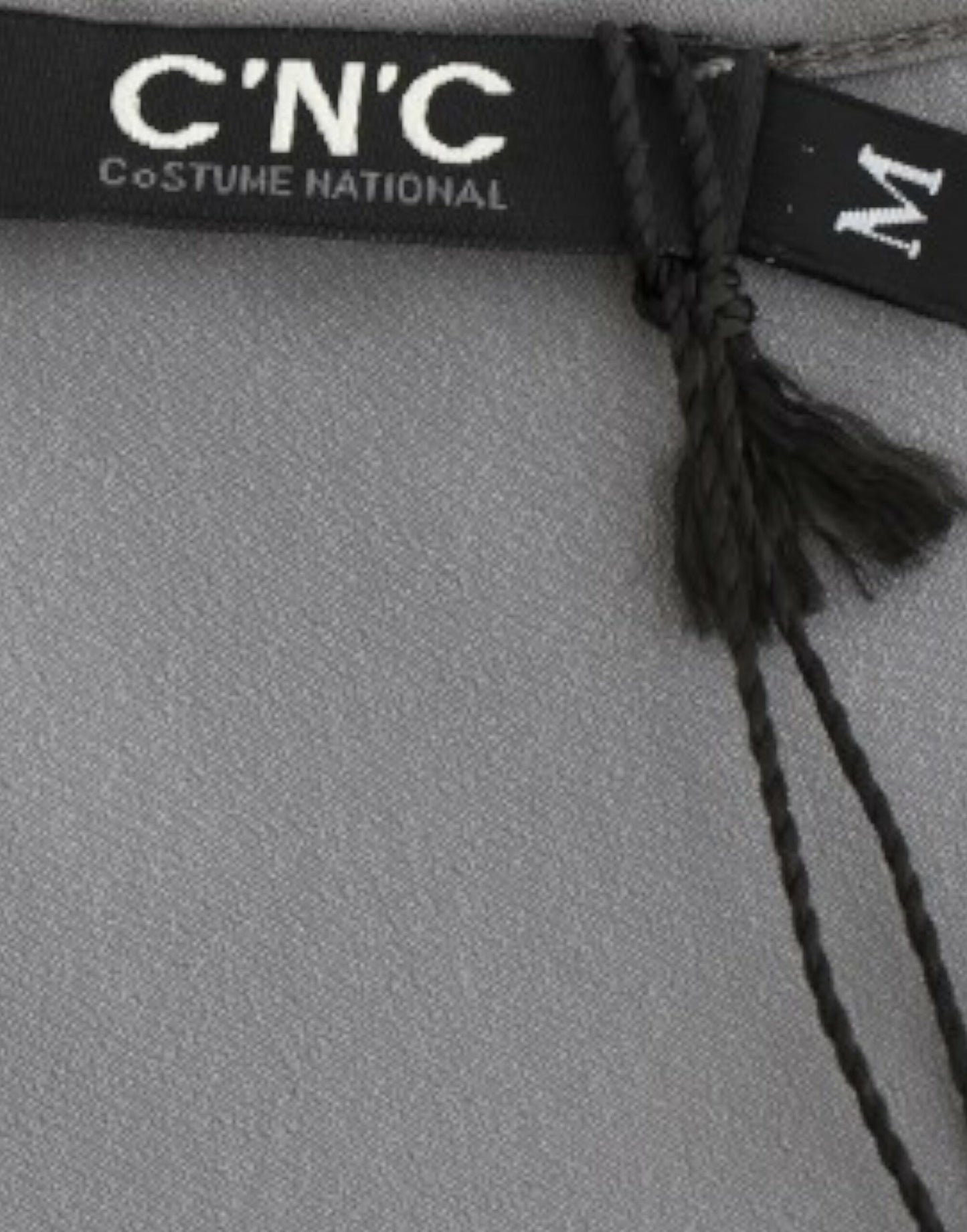 Gray V-neck long t-shirt-Costume National-LabelTerrace.com