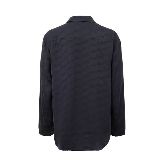 Gray Viscose Shirt-Balenciaga-LabelTerrace.com