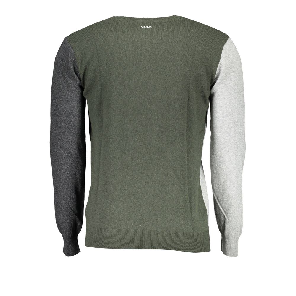 Gray Wool Men Sweater-U.S. POLO ASSN.-LabelTerrace.com