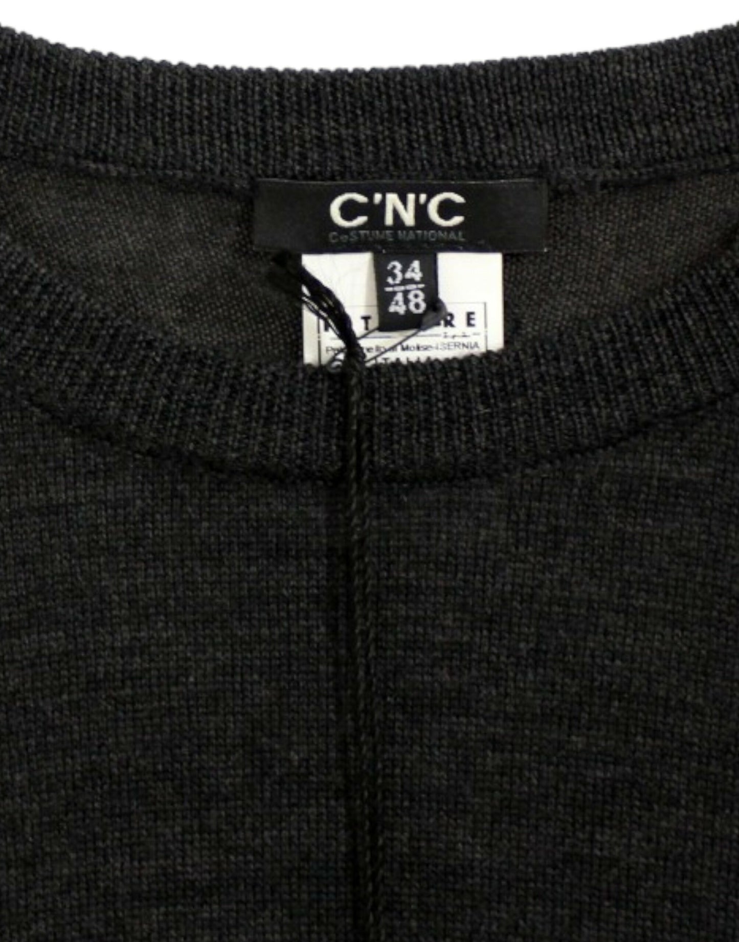 Gray crewneck pullover sweater-Costume National-LabelTerrace.com