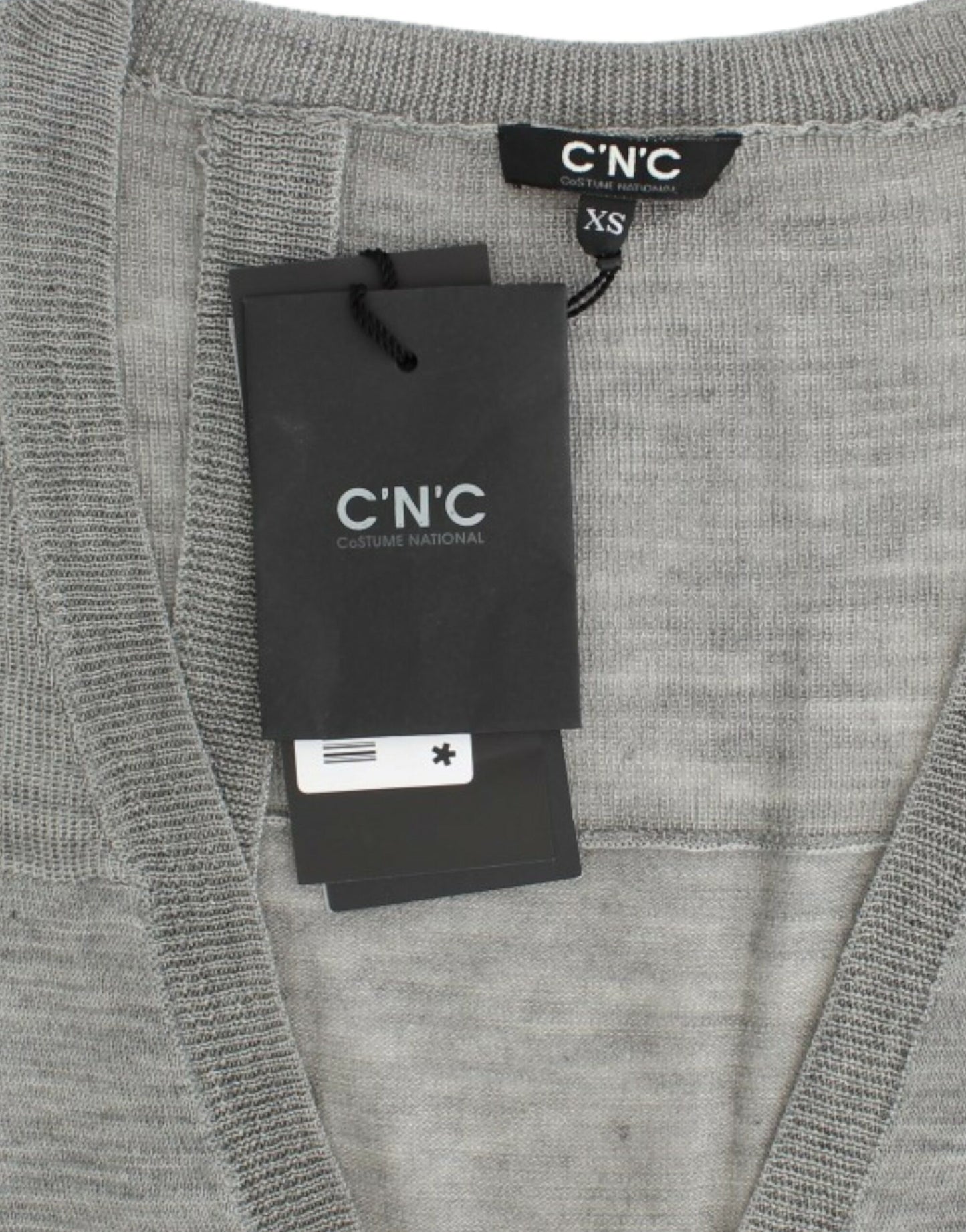 Gray lightweight cardigan-Costume National-LabelTerrace.com