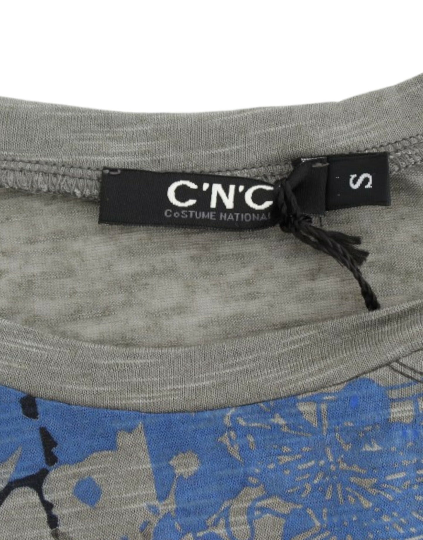 Gray print sleeveless t-shirt-Costume National-LabelTerrace.com