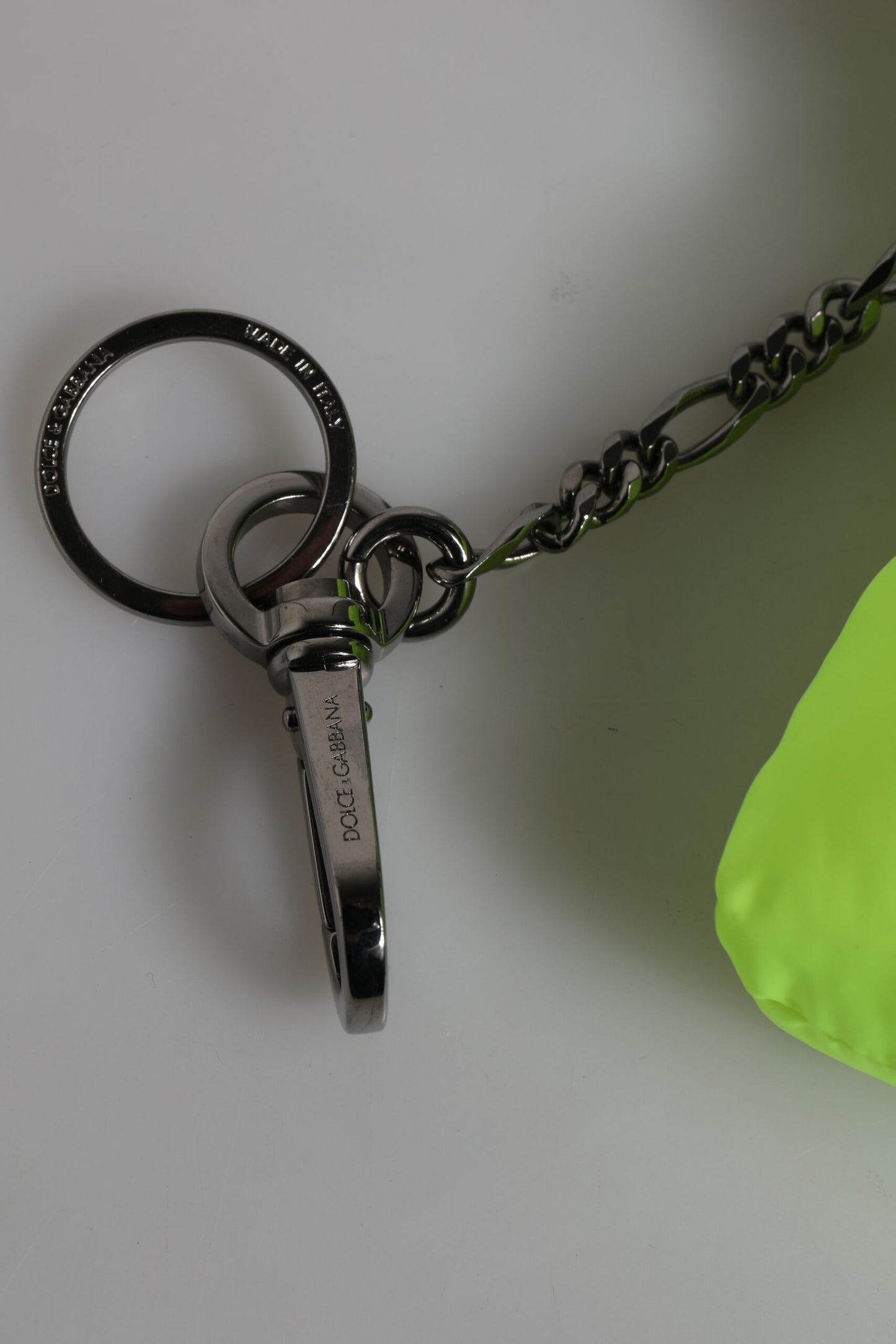 Green Bear Embroidered Logo Keychain Clasp Keyring-Dolce & Gabbana-LabelTerrace.com