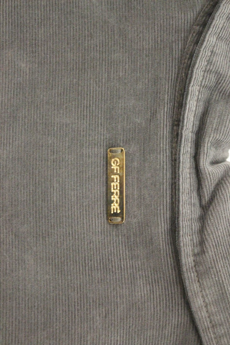 Green Button Front Cotton Casual Shirt-GF Ferre-LabelTerrace.com