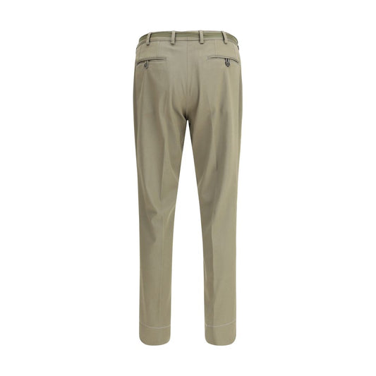 Green Cotton Chino Pants