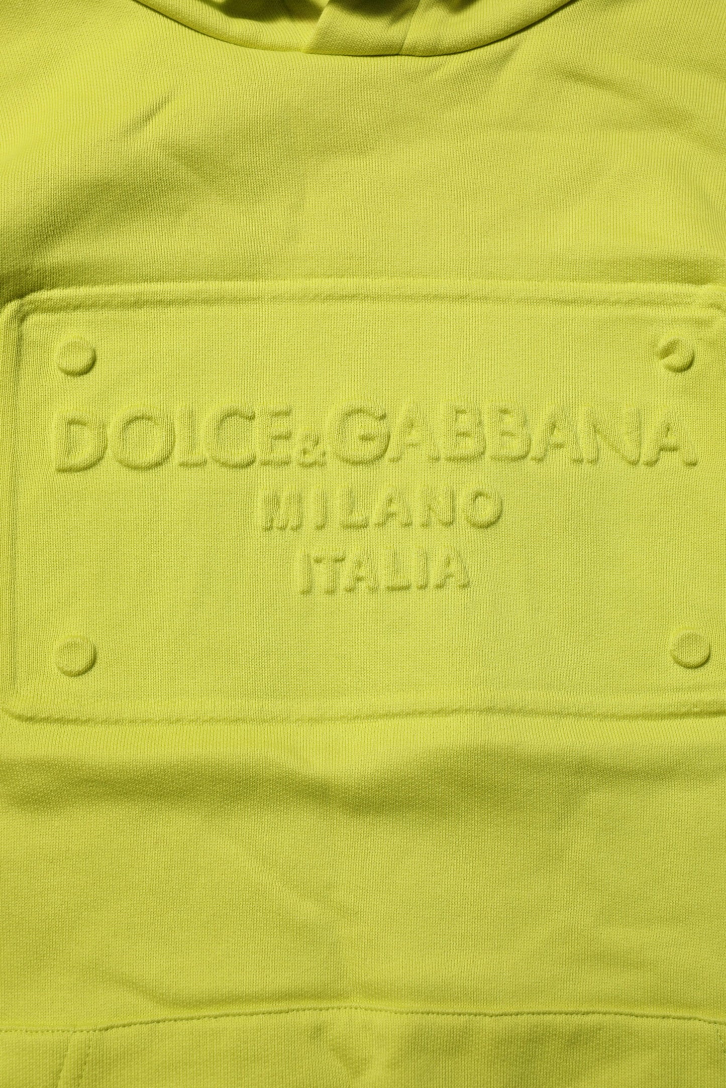 Green Cotton Hooded Logo Sweatshirt Sweater-Dolce & Gabbana-LabelTerrace.com