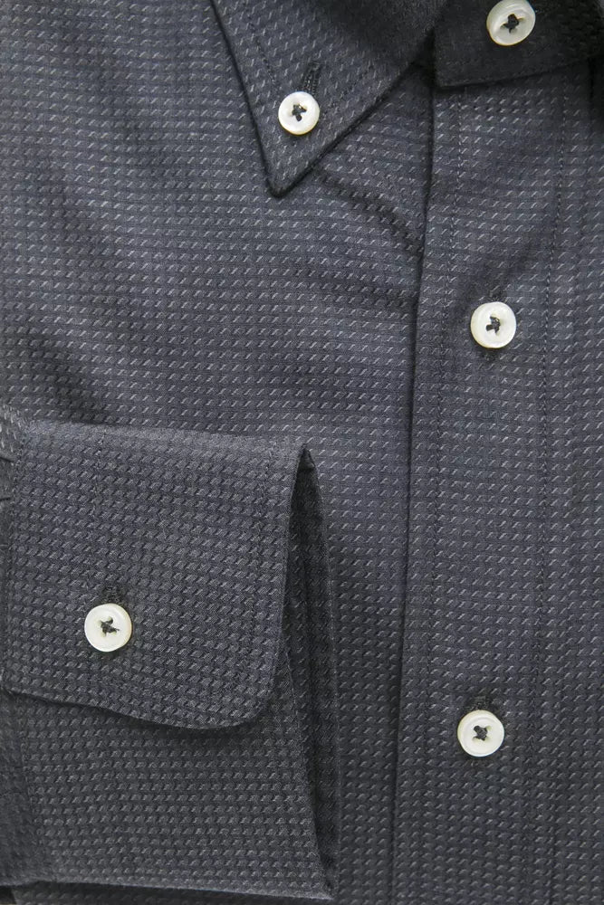Green Cotton Men Shirt-Robert Friedman-LabelTerrace.com