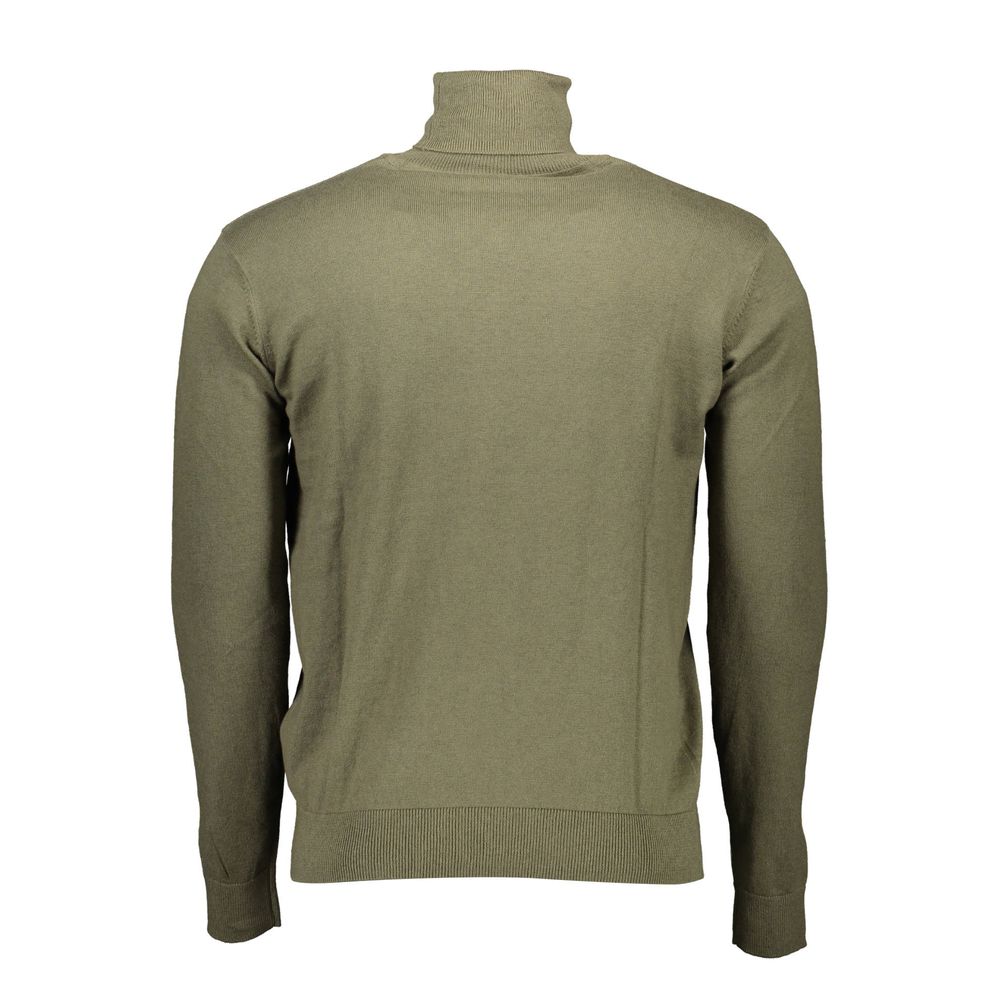 Green Cotton Men Sweater-U.S. POLO ASSN.-LabelTerrace.com