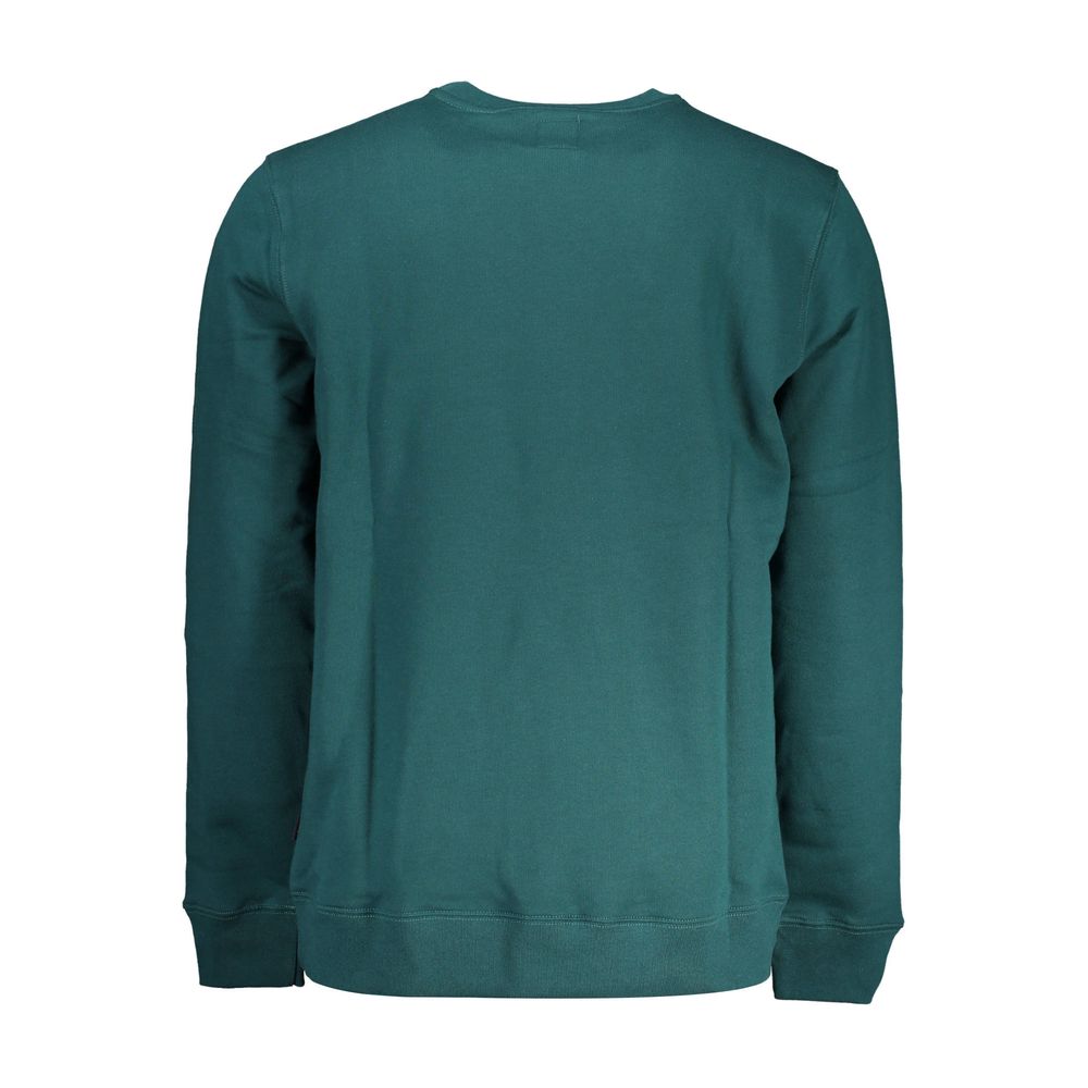 Green Cotton Men Sweater-Vans-LabelTerrace.com