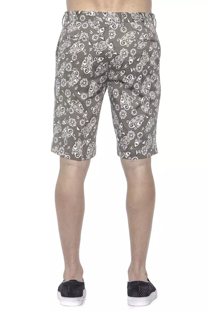 Green Cotton Men's Bermuda Shorts-PT Torino-LabelTerrace.com