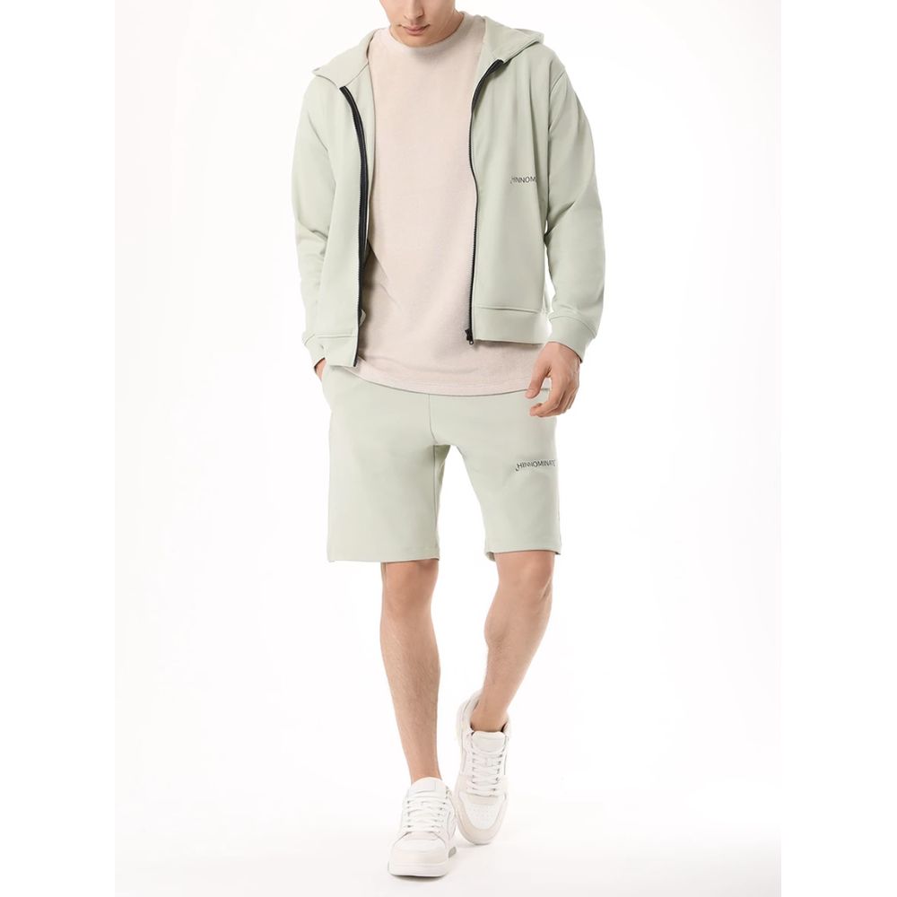 Green Cotton Men's Hoodie-Hinnominate-LabelTerrace.com
