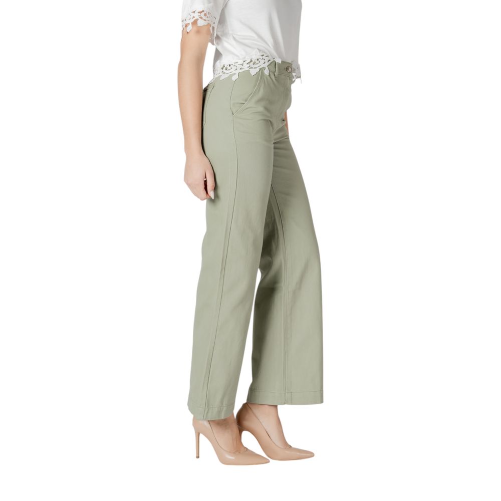 Green Cotton Relaxed Fit Jean