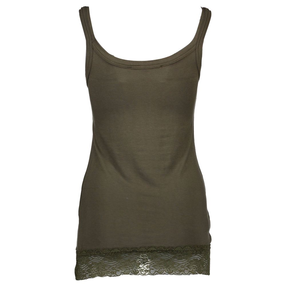 Green Cotton Women Tank