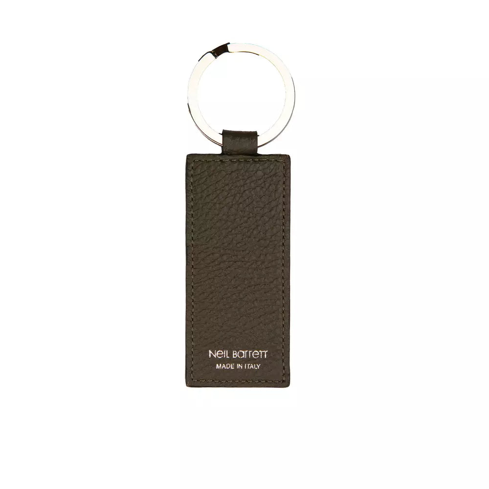 Green Leather Men Keychain-Neil Barrett-LabelTerrace.com
