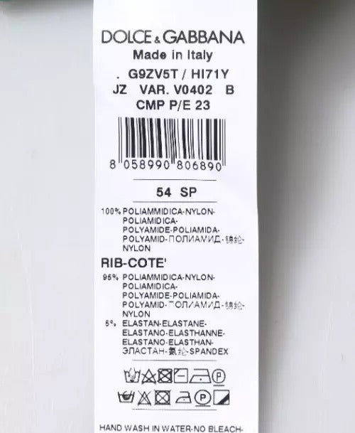 Green Logo Nylon Crew Neck Pullover Sweater-Dolce & Gabbana-LabelTerrace.com