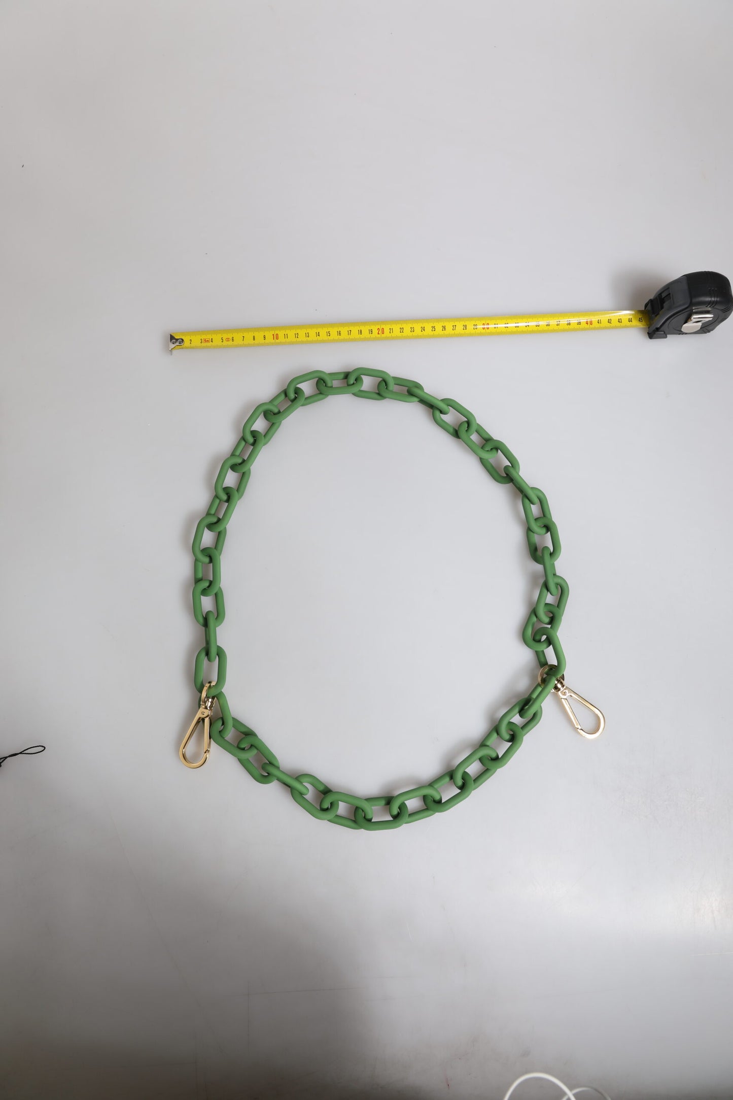 Green Plexy Acrylic Chunky Gold Hardware Wallet Chain-Dolce & Gabbana-LabelTerrace.com