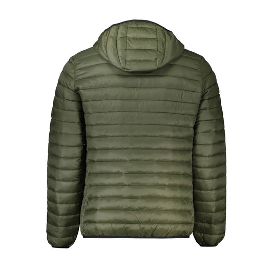 Green Polyamide Men Jacket-Cavalli Class-LabelTerrace.com