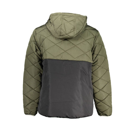 Green Polyester Men's Jacket-Vans-LabelTerrace.com