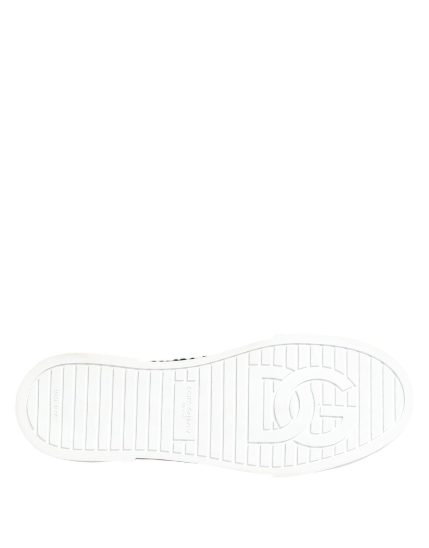 Green Portofino Crystal DG Logo Sneakers Shoes-Dolce & Gabbana-LabelTerrace.com