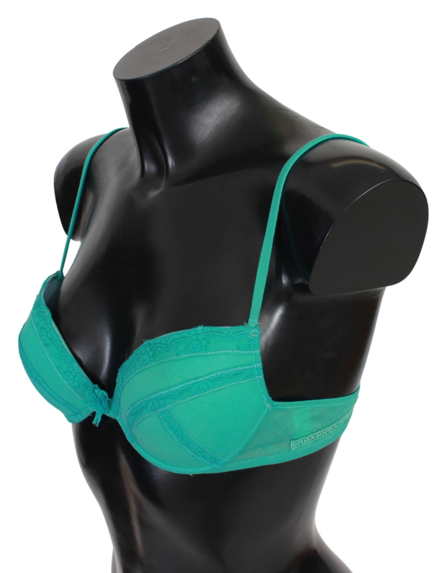 Green Push Up Bra 100% Cotton Underwear-Ermanno Scervino-LabelTerrace.com