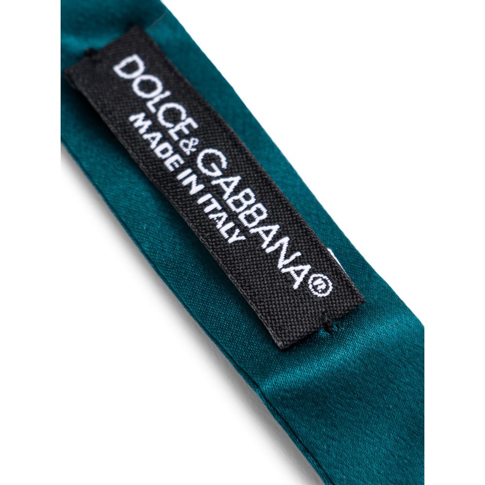 Green Silk Bowty-Dolce & Gabbana-LabelTerrace.com