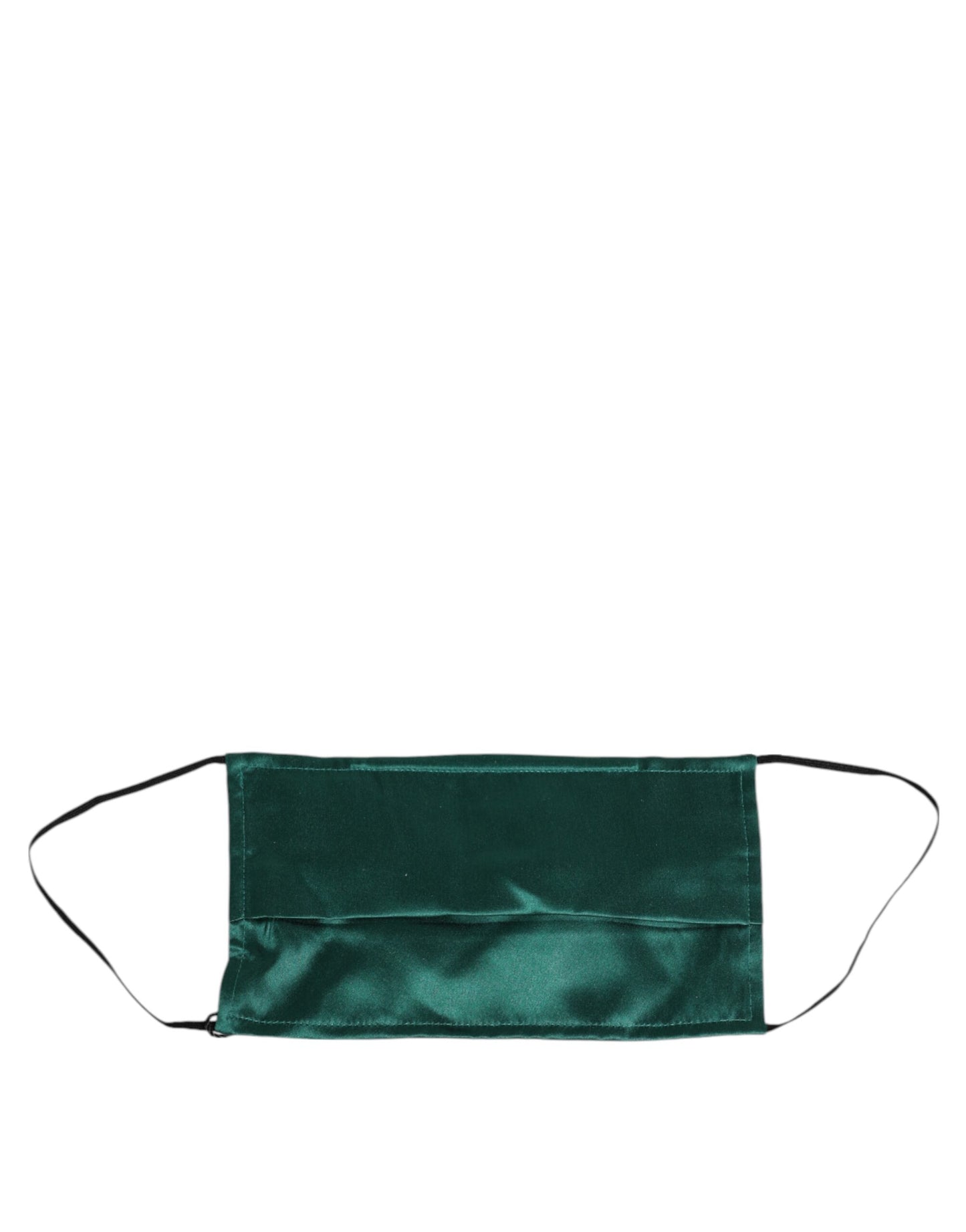 Green Silk Pleated Elastic Ear Strap Face Mask-Dolce & Gabbana-LabelTerrace.com