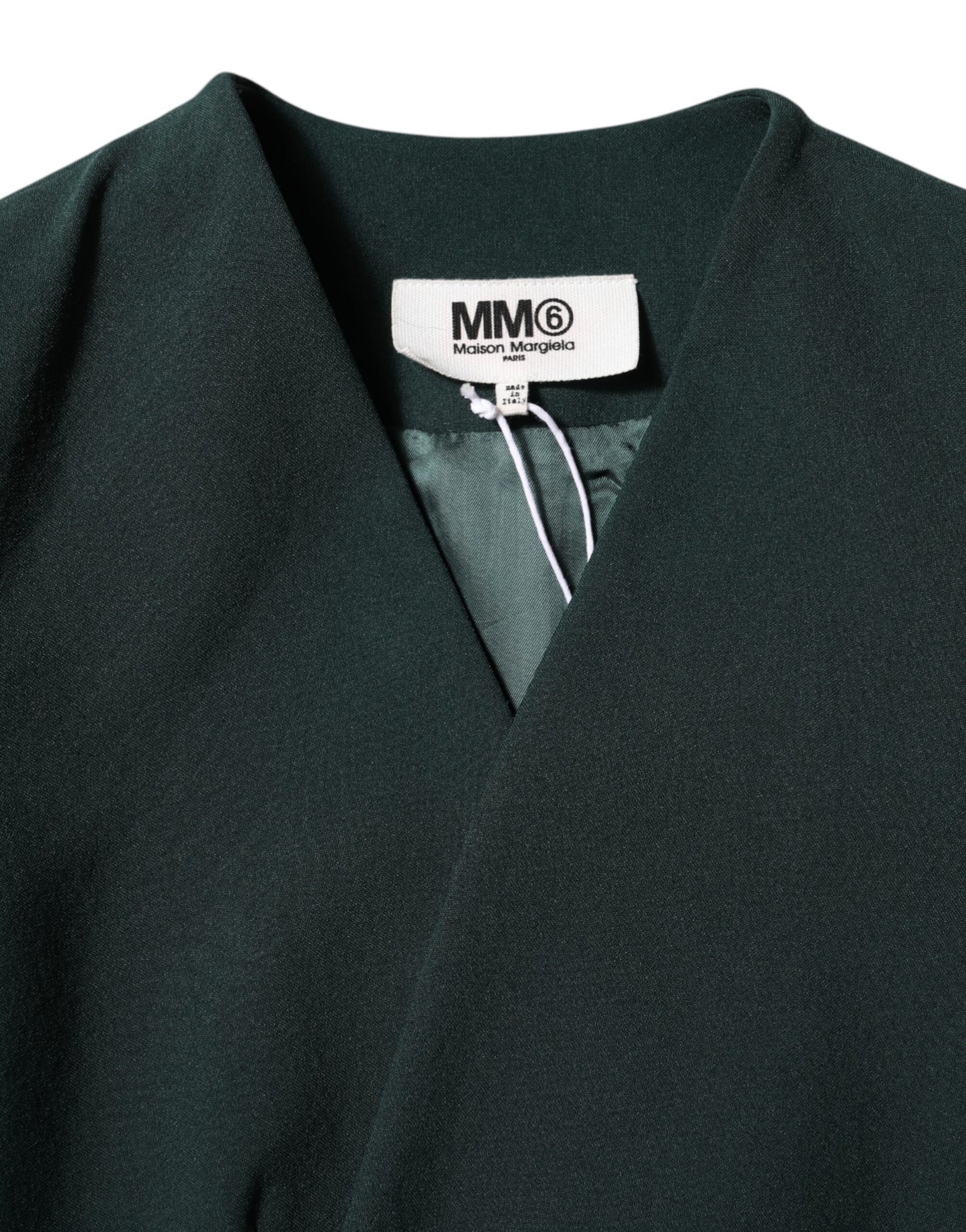 Green Single Breasted One Button Coat Jacket-Maison Margiela-LabelTerrace.com