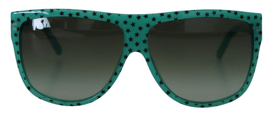 Green Stars Acetate Square Shades Sunglasses-Dolce & Gabbana-LabelTerrace.com