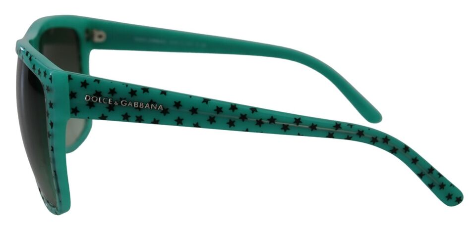 Green Stars Acetate Square Shades Sunglasses-Dolce & Gabbana-LabelTerrace.com