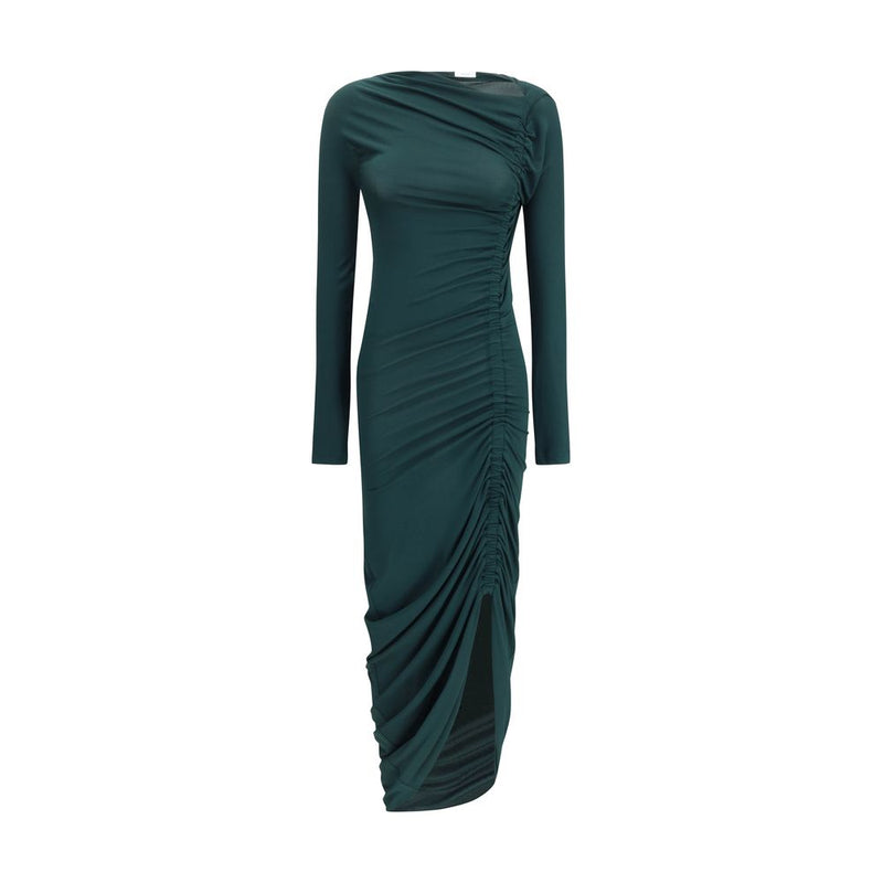 Green Viscose Casual Dress