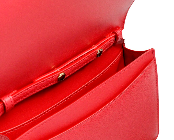 Hampshire Small Red Embossed Logo Smooth Leather Crossbody Bag-Burberry-LabelTerrace.com