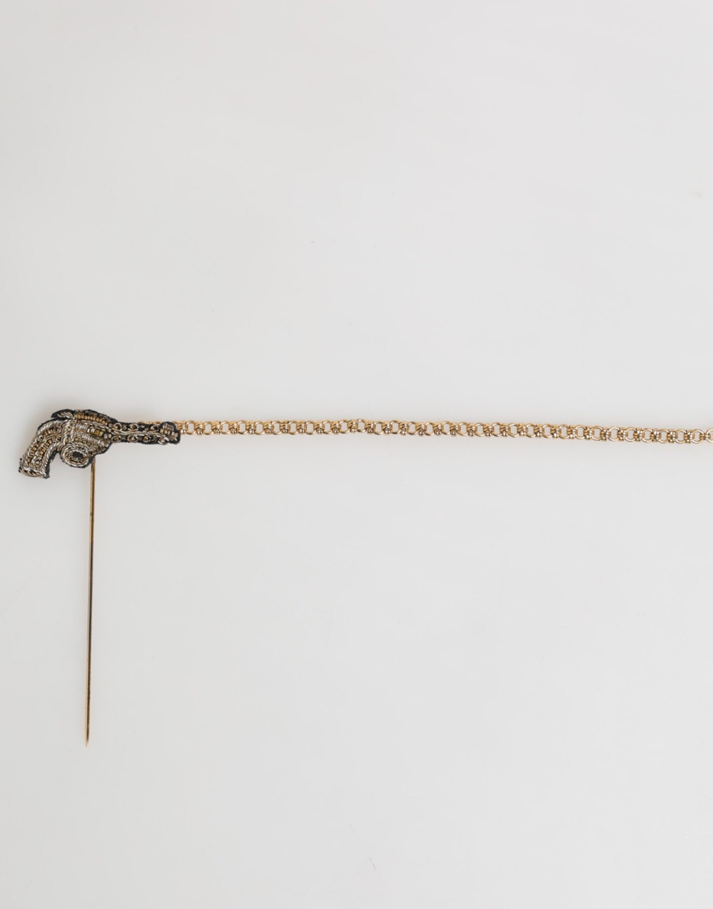 Lapel Pin Brass Copper Revolver Men Accessories Brooch-Dolce & Gabbana-LabelTerrace.com