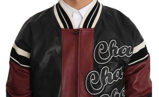 Leather Club Lounge Black Red Jacket-Dolce & Gabbana-LabelTerrace.com