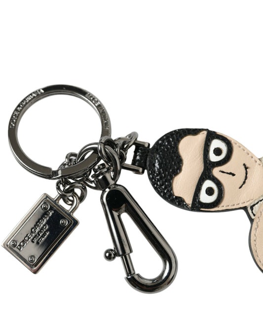 Leather Dominico Stefano #DGFAMILY Logo Badge Keychain-Dolce & Gabbana-LabelTerrace.com