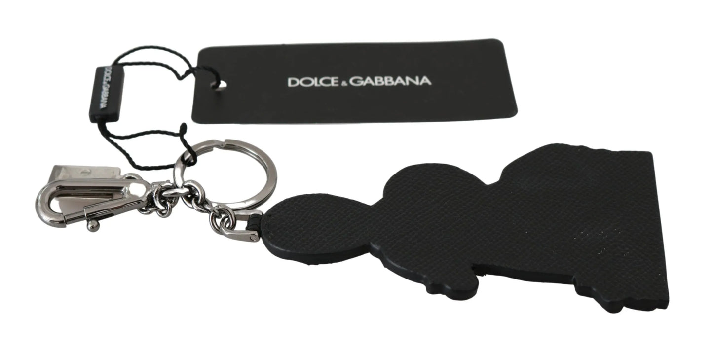 Leather Dominico Stefano #DGFAMILY Logo Badge Keychain-Dolce & Gabbana-LabelTerrace.com