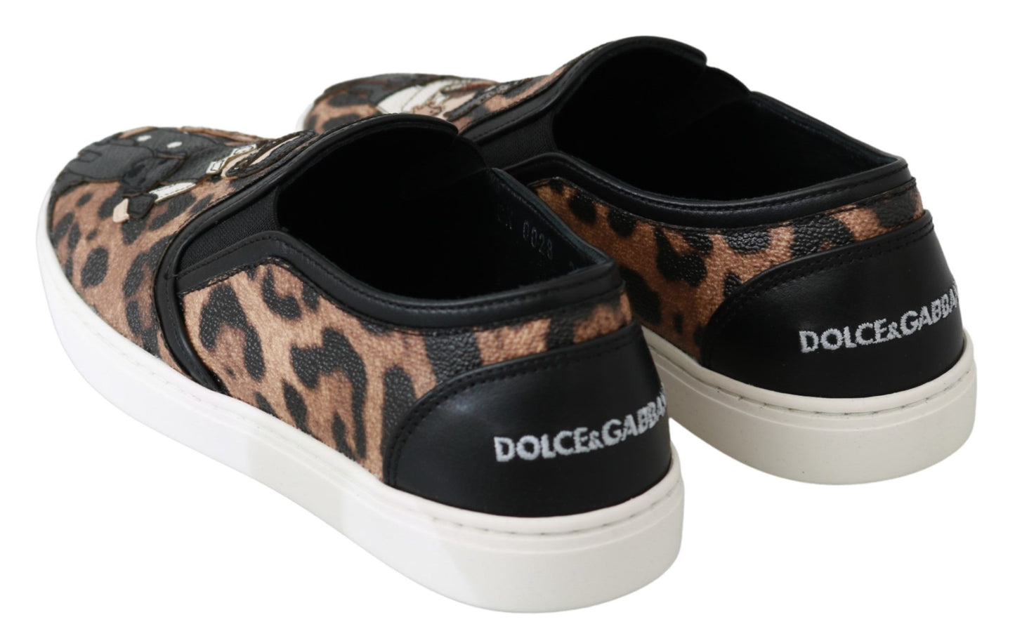 Leather Leopard #dgfamily Loafers Shoes-Dolce & Gabbana-LabelTerrace.com