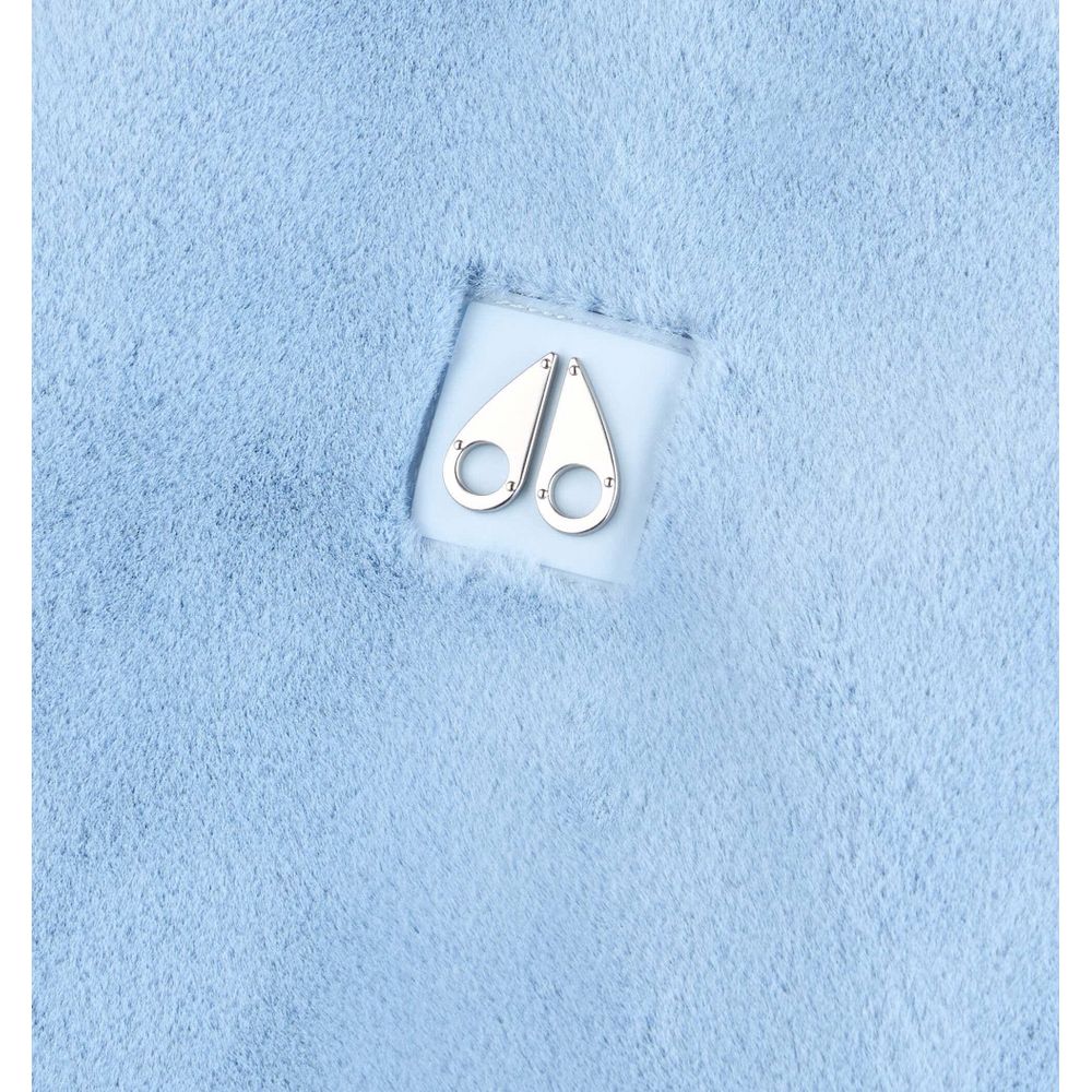 Light Blue Nylon Women Jacket-Moose Knuckles-LabelTerrace.com