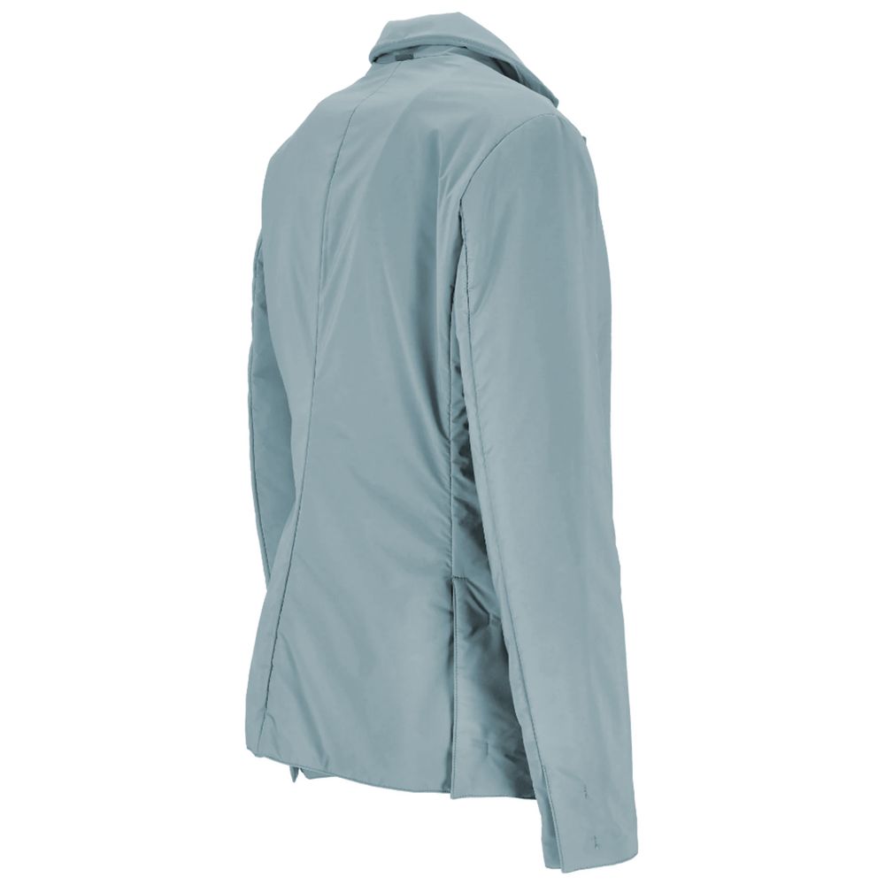 Light Blue Polyester Women Jacket-People Of Shibuya-LabelTerrace.com