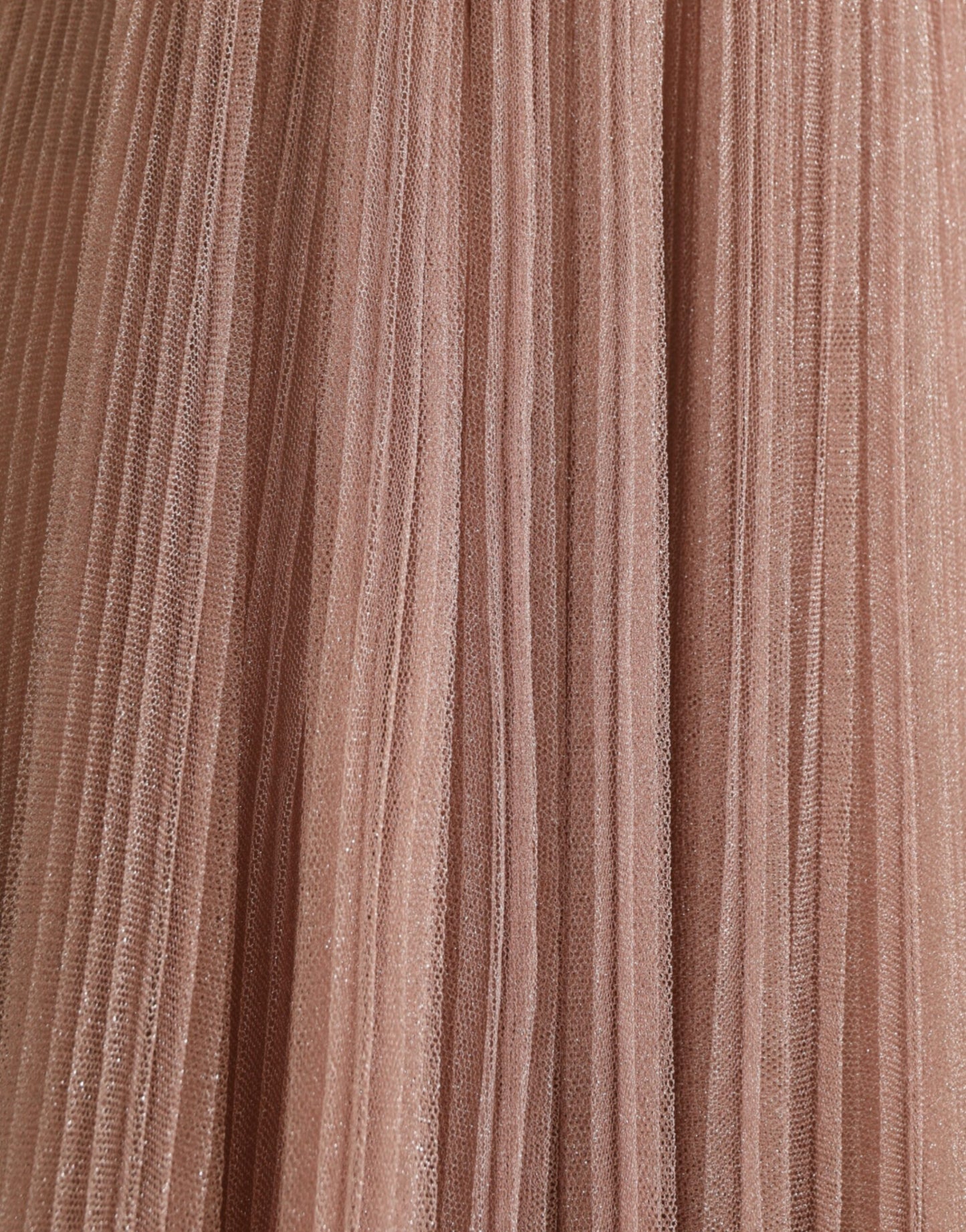 Light Lilac Pleated Lame Tulle One Shoulder Dress-Dolce & Gabbana-LabelTerrace.com