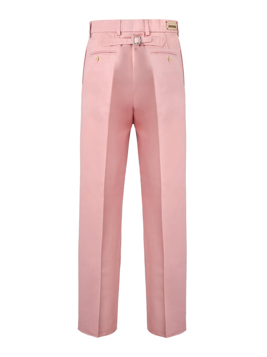 Light Pink Cotton Pants-Gucci-LabelTerrace.com