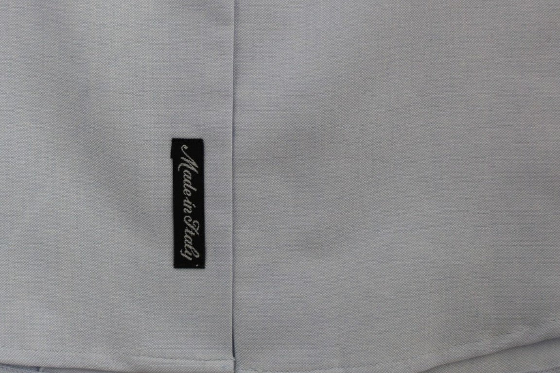 Light blue cotton shirt-Cavalli-LabelTerrace.com