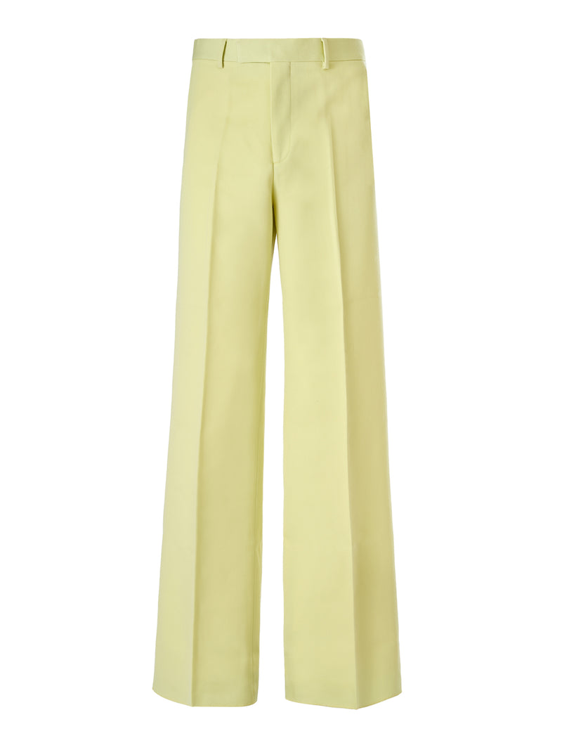 Lime Yellow Polyester Pants-Gucci-LabelTerrace.com