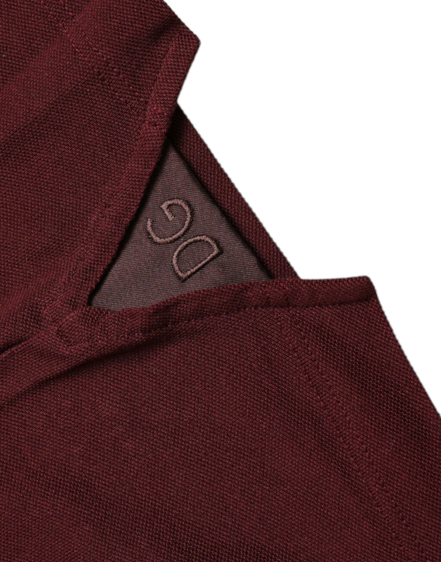 Maroon Collared Short Sleeves Polo T-shirt-Dolce & Gabbana-LabelTerrace.com