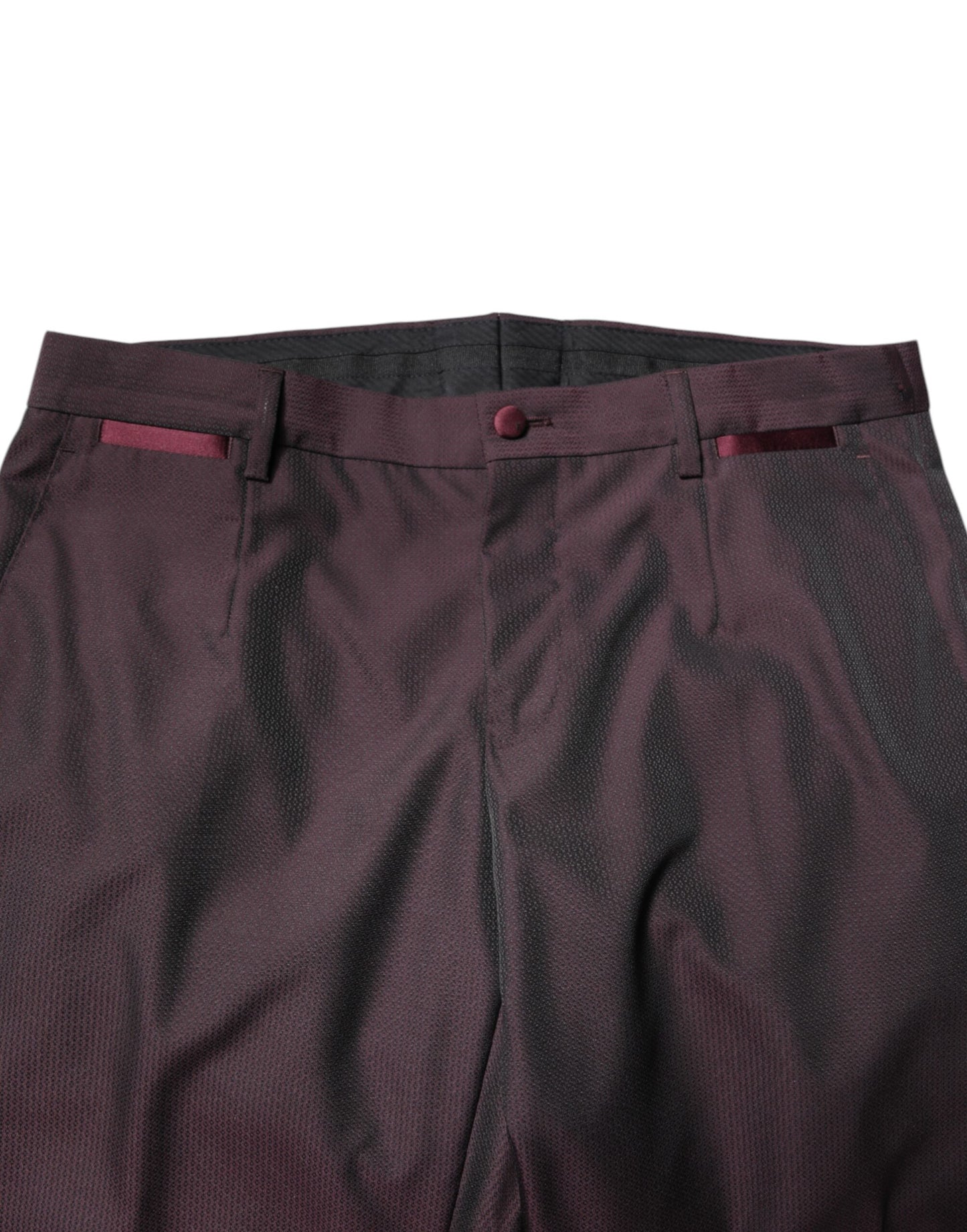 Maroon Single Breasted Formal 2 Piece Suit-Dolce & Gabbana-LabelTerrace.com