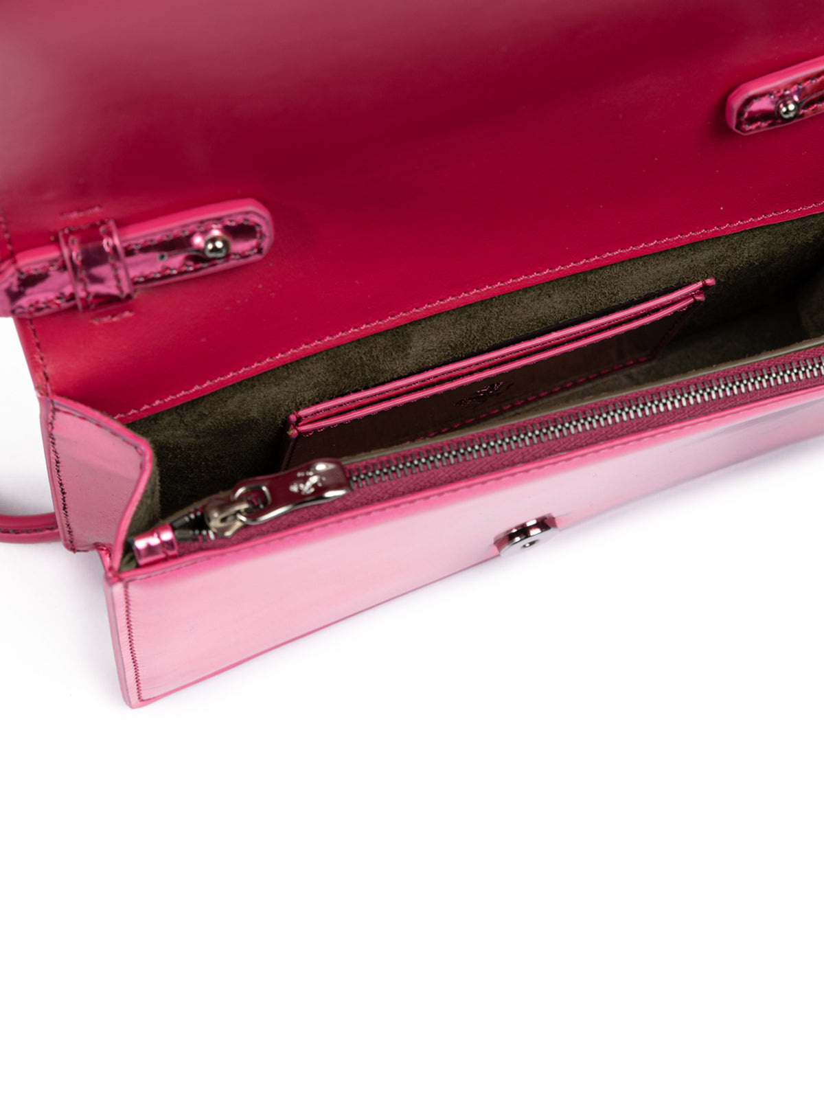 Metal Pink GT patent leather bag with chain-Ferrari-LabelTerrace.com
